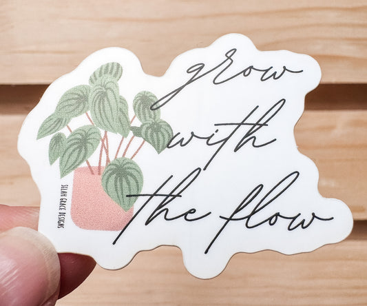 Grow with the flow Sticker