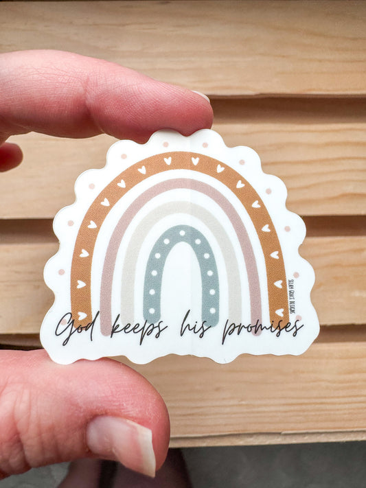 God keeps his promises Sticker