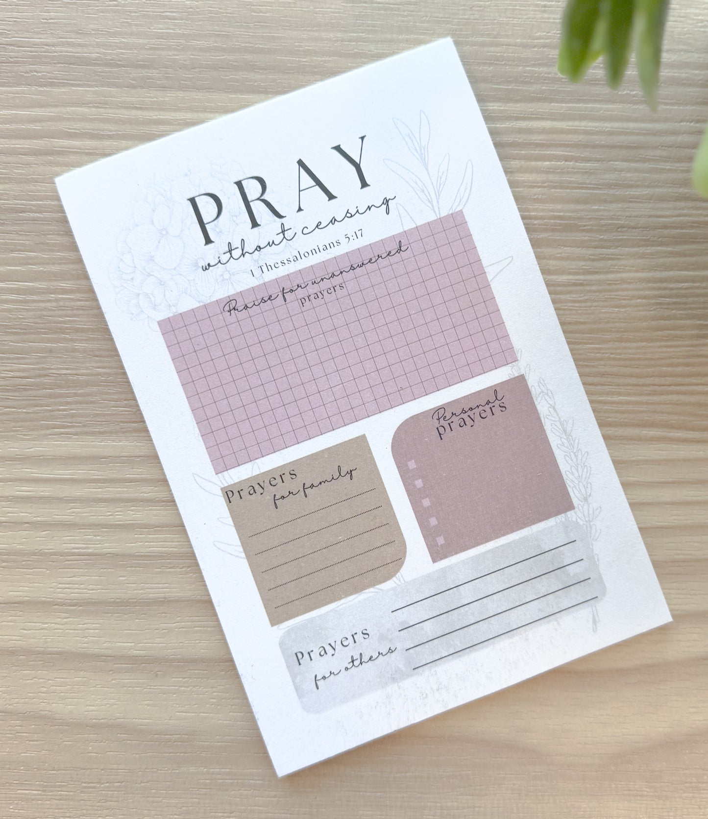 Prayer notepad