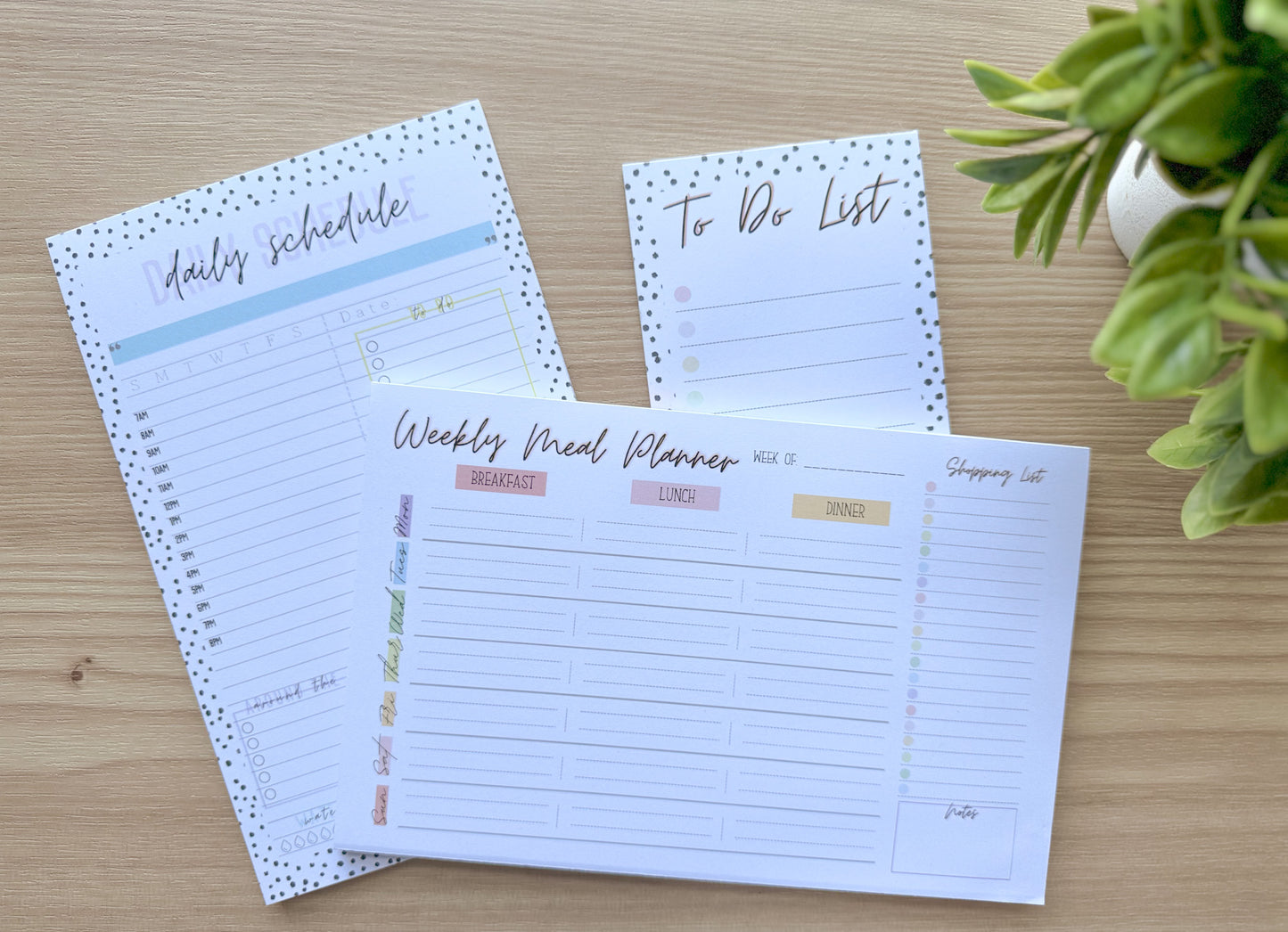 Weekly Meal Planner Notepad